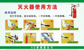 灭火器一提二拔三握四（灭火器一提二拔三握四压图片）