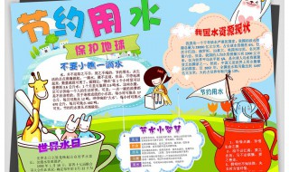 节约用水手抄报内容 节约用水手抄报内容顺口溜