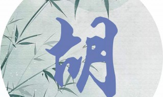 全国姓胡最好听的名字（全国姓胡最好听的名字两个字）