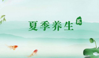 夏季养生方法（夏季养生方法推荐）