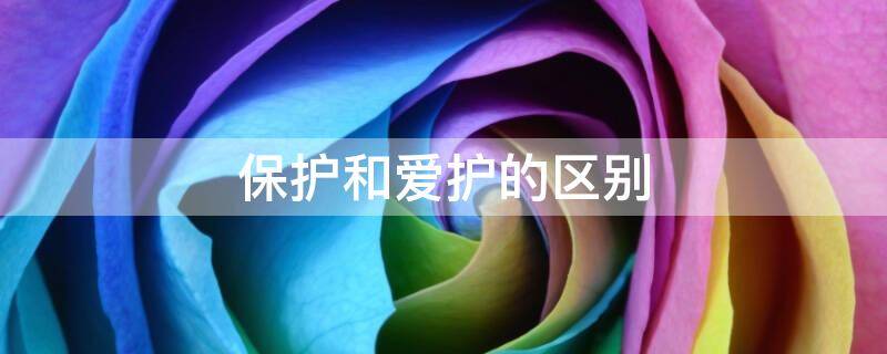 保护和爱护的区别 保护和爱护的区别是什么
