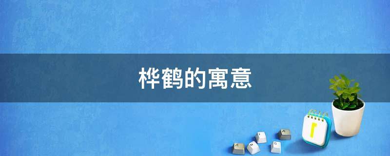 桦鹤的寓意（松树鹤什么寓意）