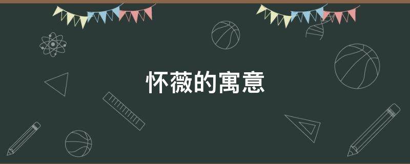 怀薇的寓意 熙薇的寓意