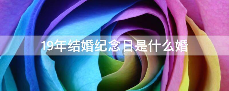 19年结婚纪念日是什么婚（19年结婚纪念日是什么婚?买什么水果?）