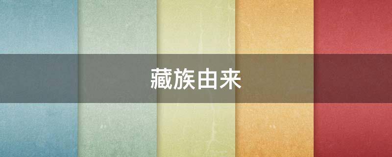 藏族由来 藏族来源于